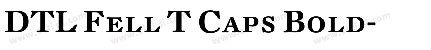 DTL Fell T Caps Bold字体转换
